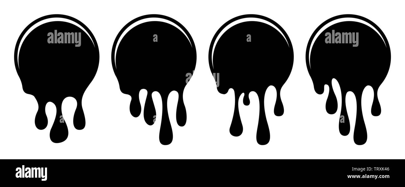 Dripping chocolate sauce Stock Vector Images Alamy