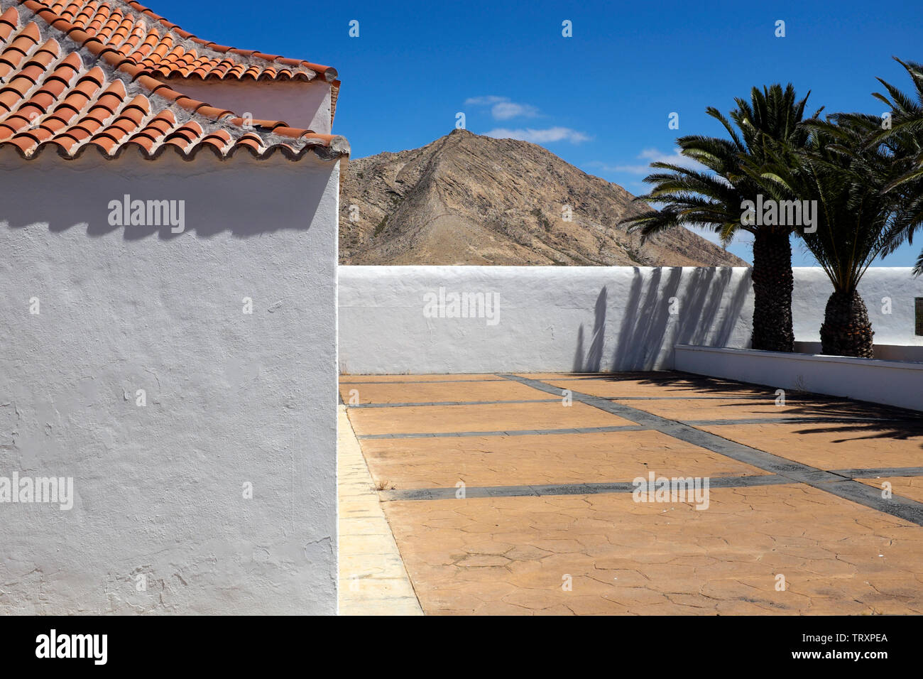 The Chapel of our Lady of Charity, Tindaya, Fuerteventura Stock Photo