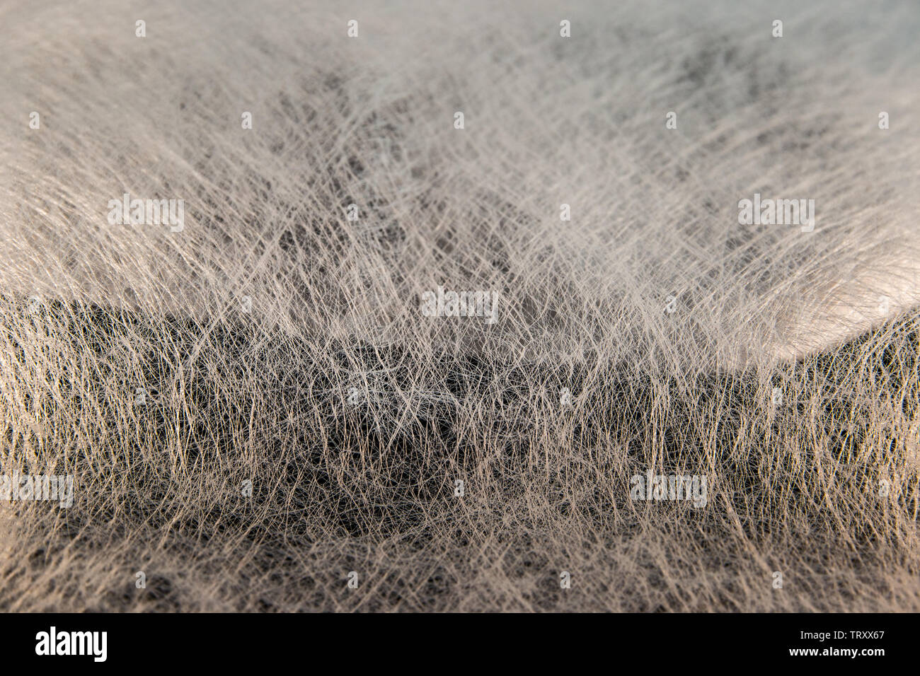 White natural transparent tissue veil snapped in selective focus with lighting effects Stock Photo
