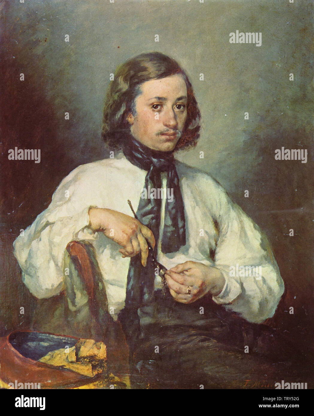 Millet Portrait Jean-François Millet - Portrait Armand Ono C 1843 Stock Photo - Alamy