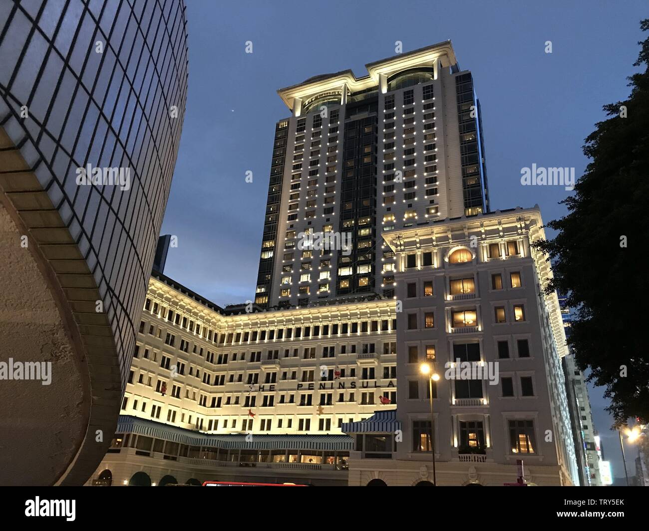 The famous luxury Peninsula Hotel from 1928 in Kowloon - Hong Kong