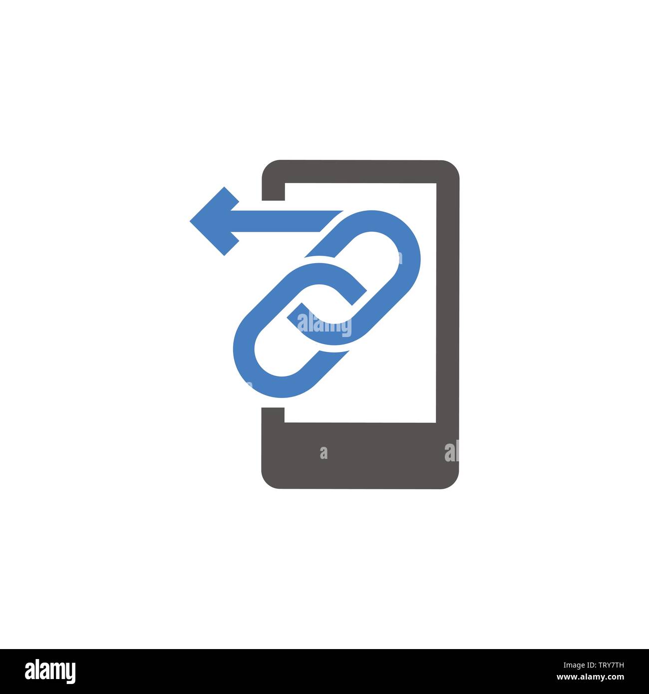 site Link & Connectedness Icon with Chain Link Stock Vector Image