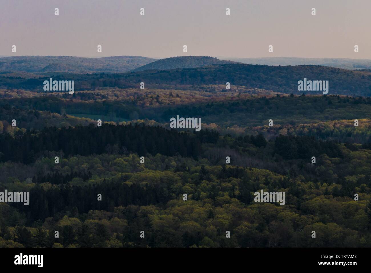 Mohawk Cornwall Cornwall, Connecticut, USA The view over the Berkshire Hills from ...