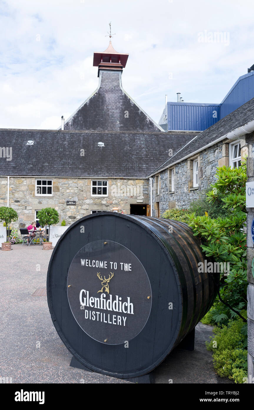 The Glenfiddich Distillery at Duff Town in Speyside Scotland Stock Photo