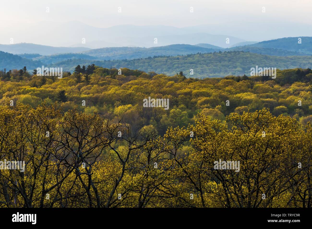 Mohawk Cornwall Cornwall, Connecticut, USA The view over the Berkshire Hills from ...