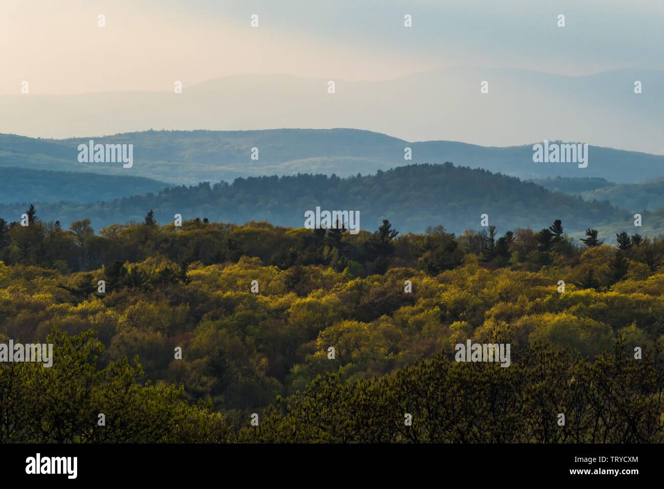 Mohawk Cornwall Cornwall, Connecticut, USA The view over the Berkshire Hills from ...