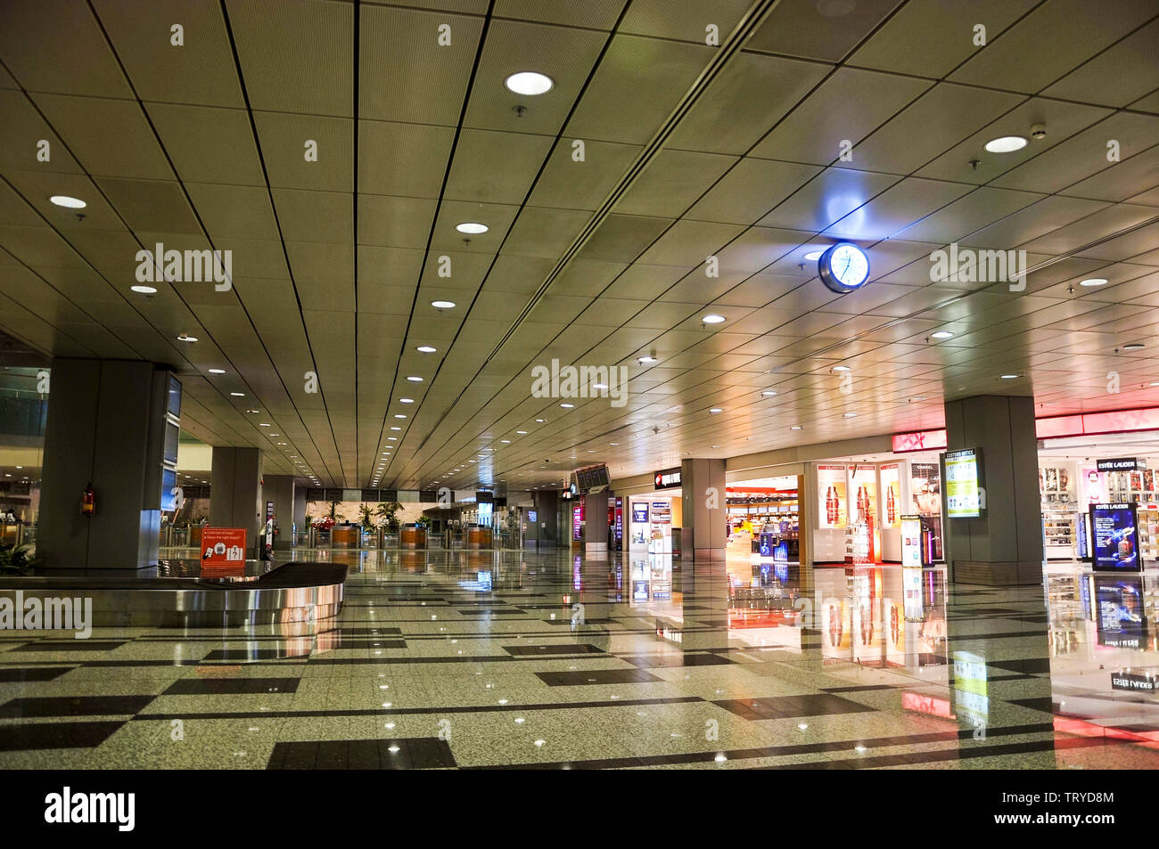 Singapore, 2nd, October, 2013. Interior shots of Singapore Changi Airport, it’s the major civilian airport for Singapore. Stock Photo