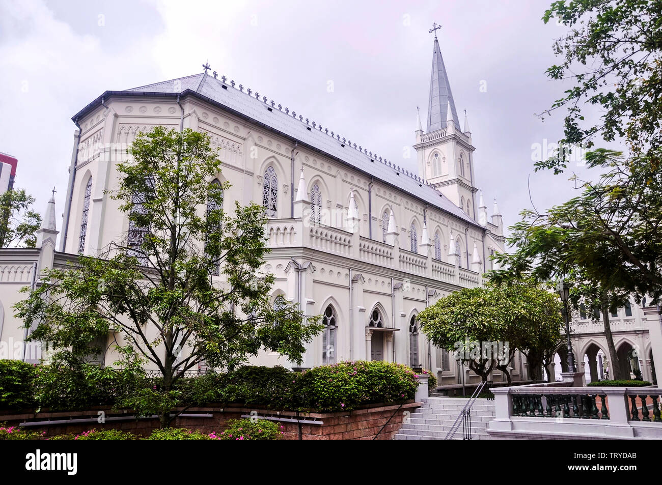 Singapore, 2nd, October, 2015. View of CHIJMES in the daytime. It’s a historic building complex in Singapore. Stock Photo