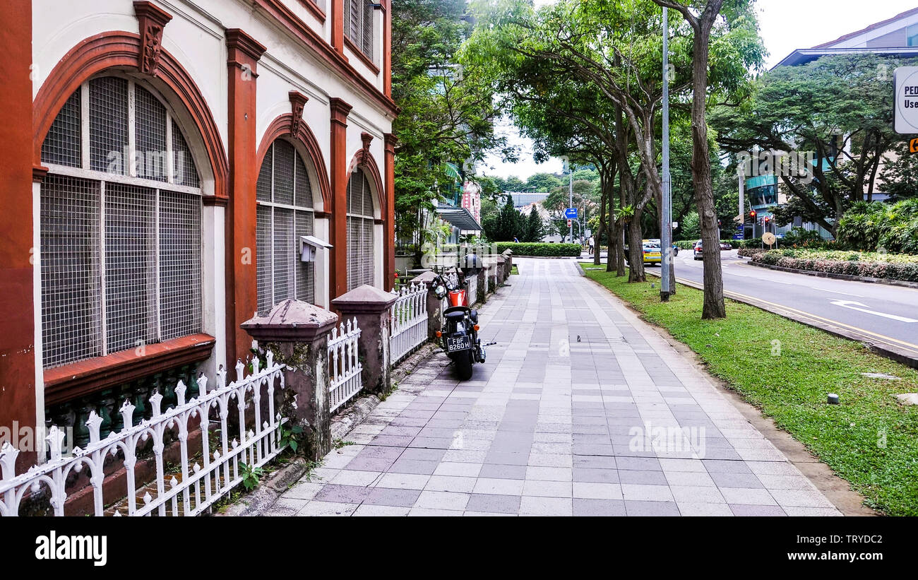 Singapore, 2nd, October, 2015. Street view of Singapore, officially the Republic of Singapore. Stock Photo