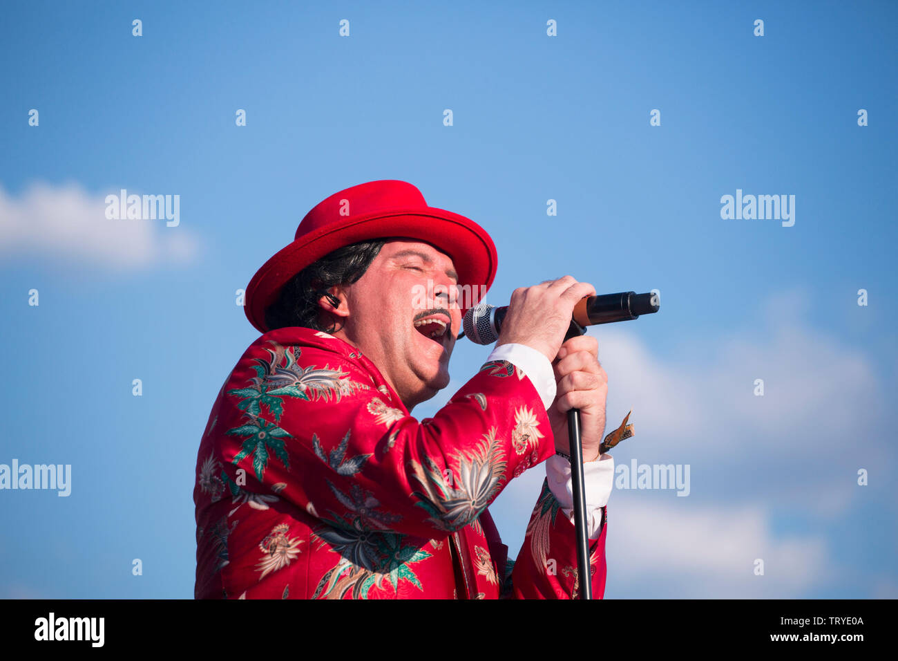 The Cudan Brothers performing at the British Summer Time Festival, 2018 Stock Photo