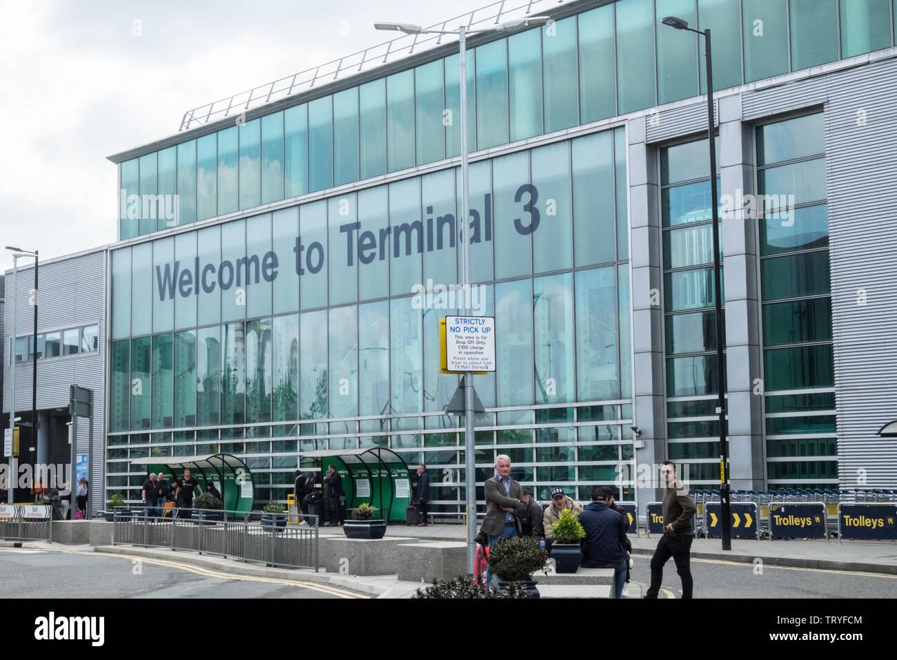 Terminal 3,Terminal Three,airport,Manchester Airport,Manchester,northern,city,England,Britain,British,GB,UK,Europe, Stock Photo