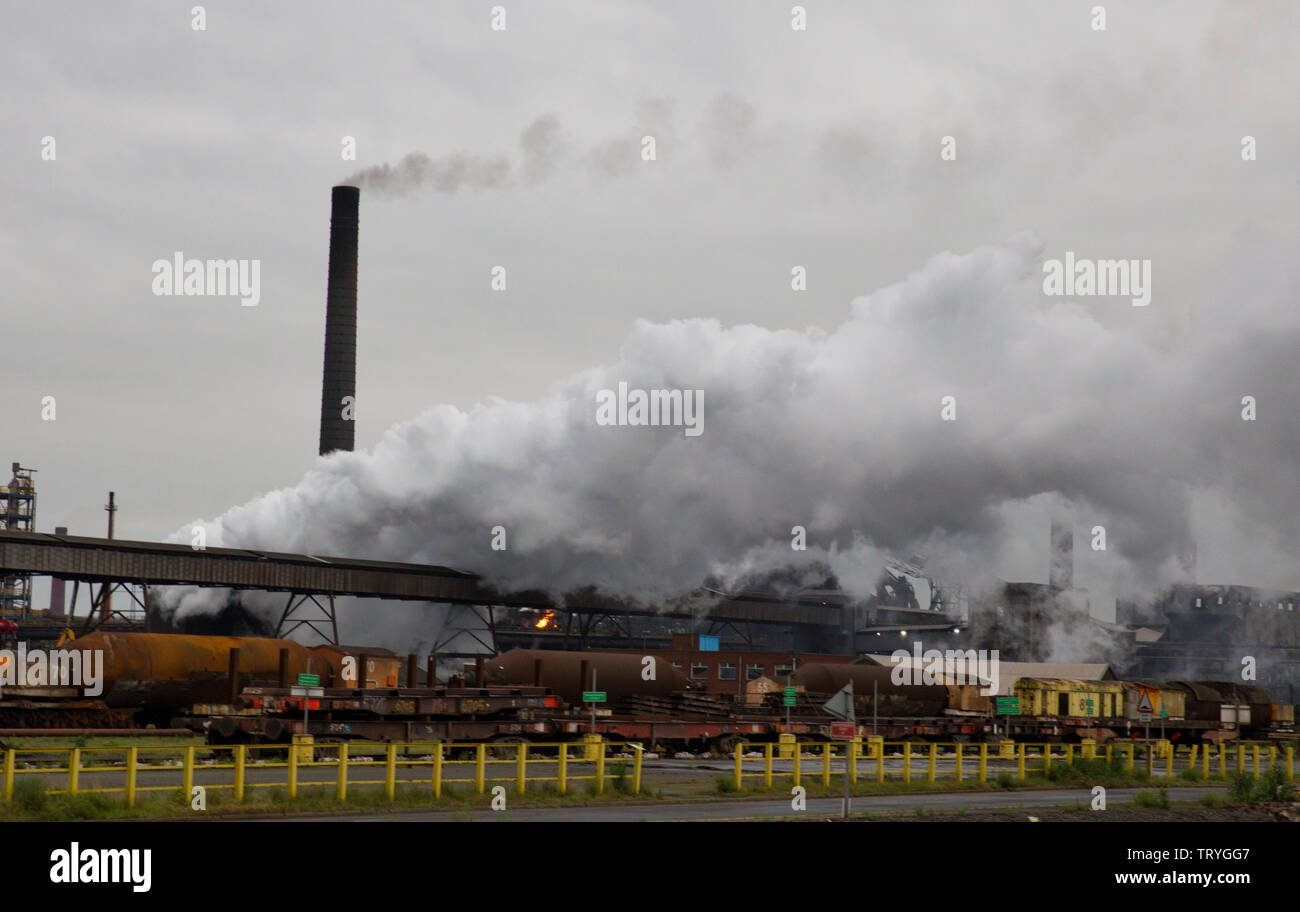 Steelworks Scunthorpe Stock Photo