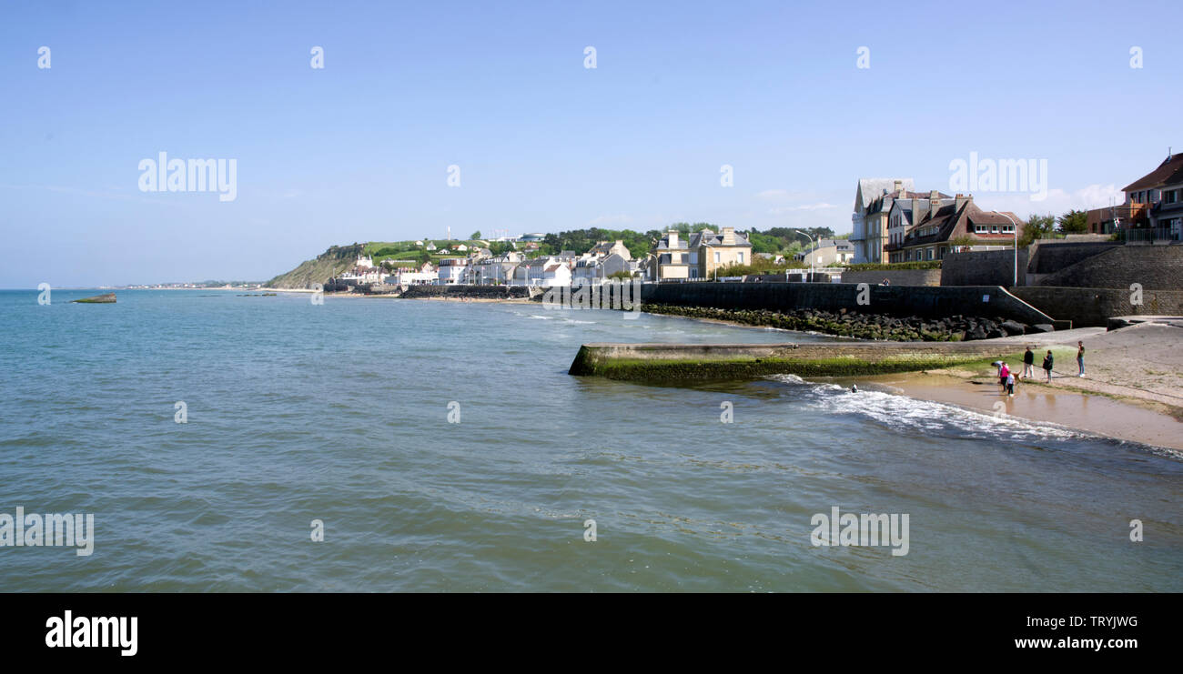 Aromanches-les-Bains Normandy, France Stock Photo