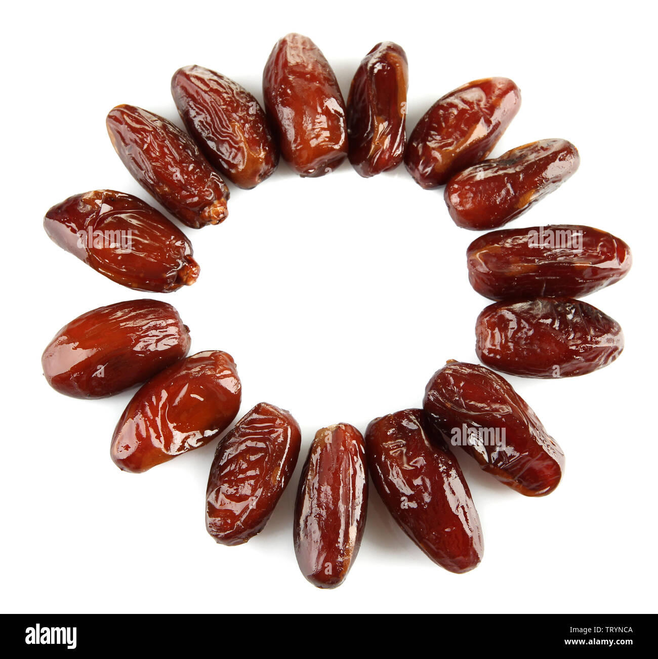 Dried dates isolated on white Stock Photo Alamy