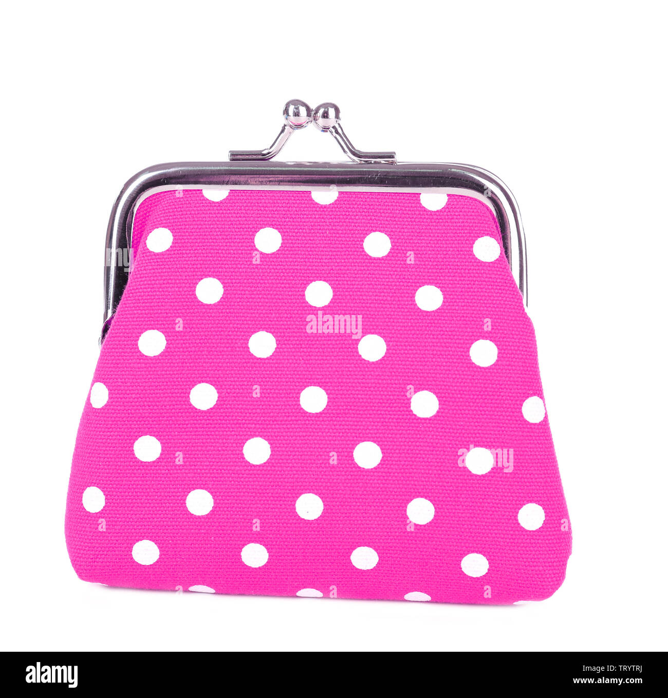 Pink purse isolated on white Stock Photo - Alamy