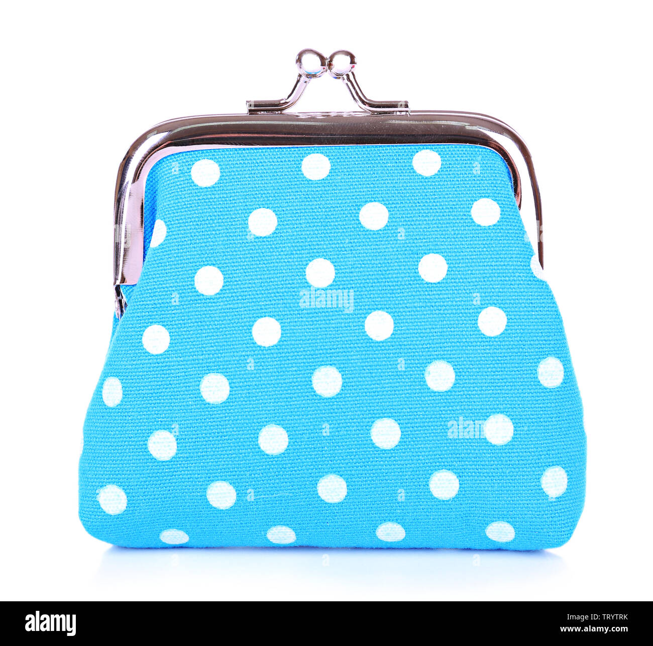 Blue purse isolated on white Stock Photo - Alamy