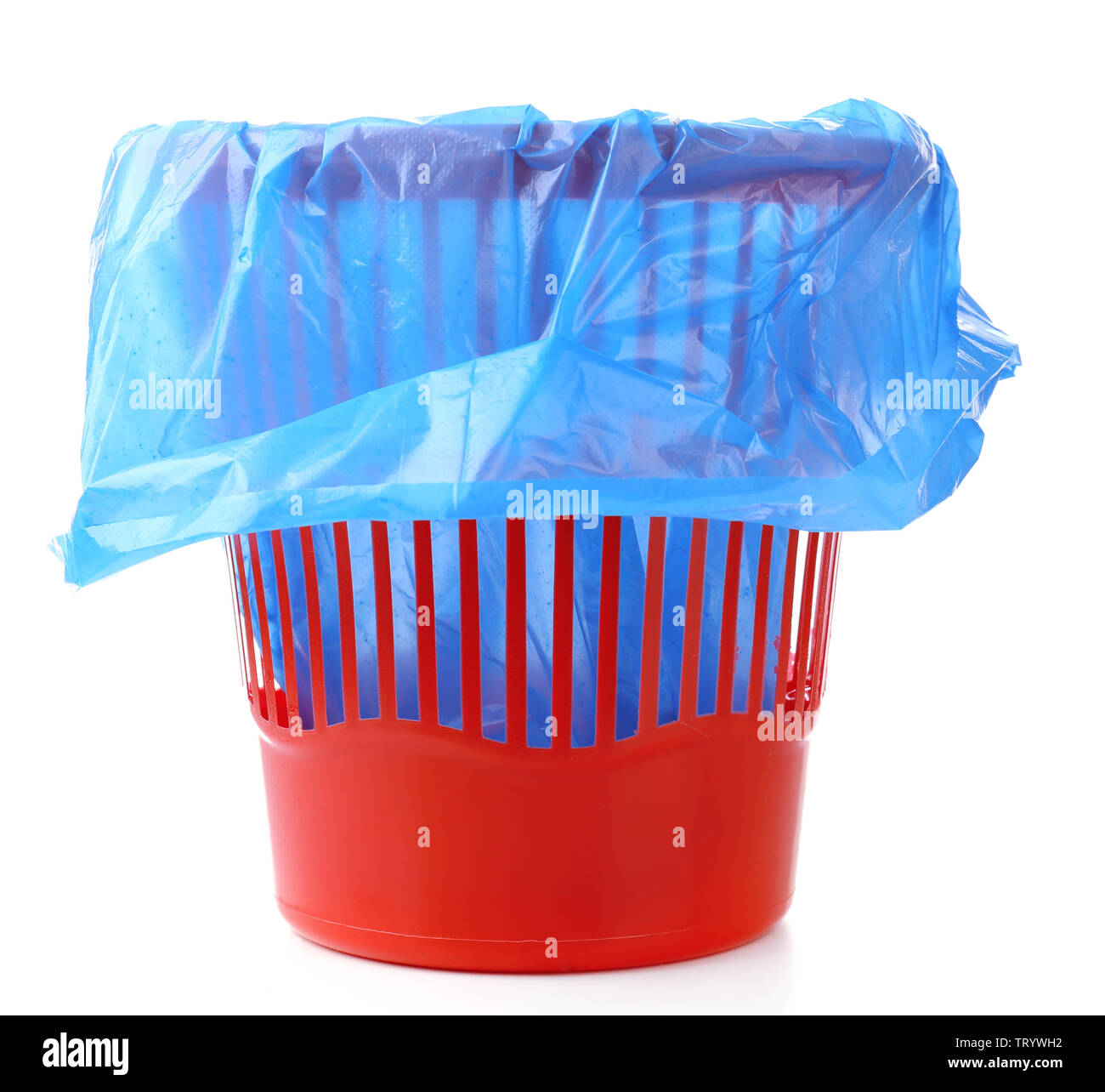 Garbage bin, isolated on white Stock Photo - Alamy