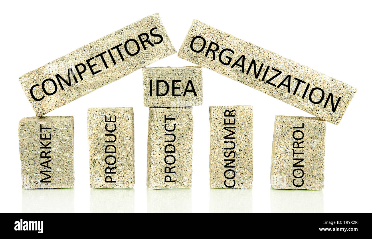 Building blocks isolated on white Stock Photo - Alamy