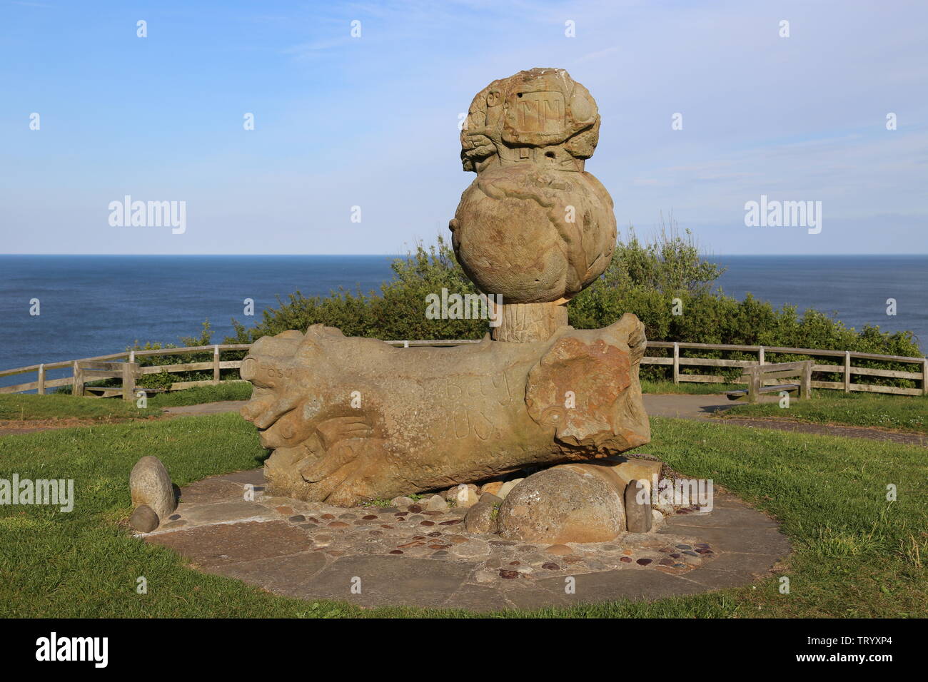 Millenium Statue, Station Road, Robin Hood's Bay, Borough of