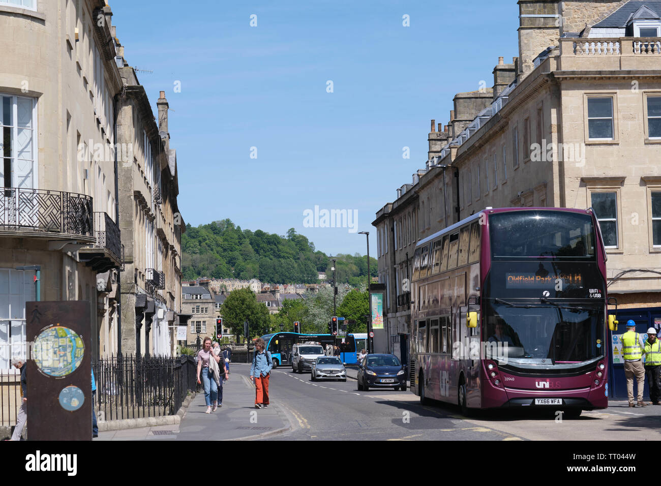 Downtown Bath England, UK Stock Photo Alamy