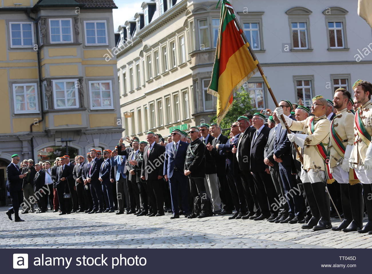 Participants in the opening ceremony of the Coburger Convent in Coburg, Germany. Stock Photo