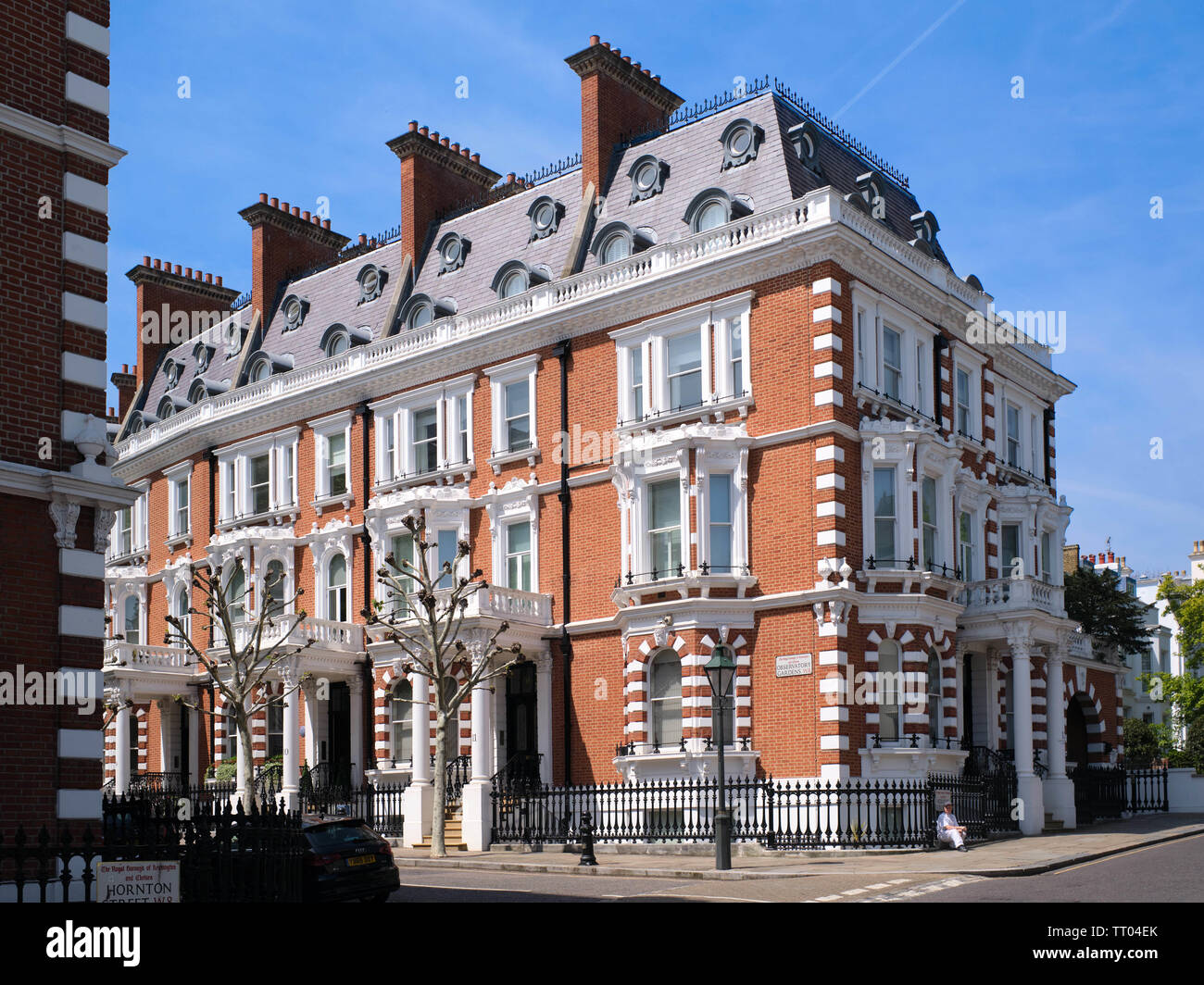 Examples of Georgian architecture in Kensington, London, England, UK. Stock Photo