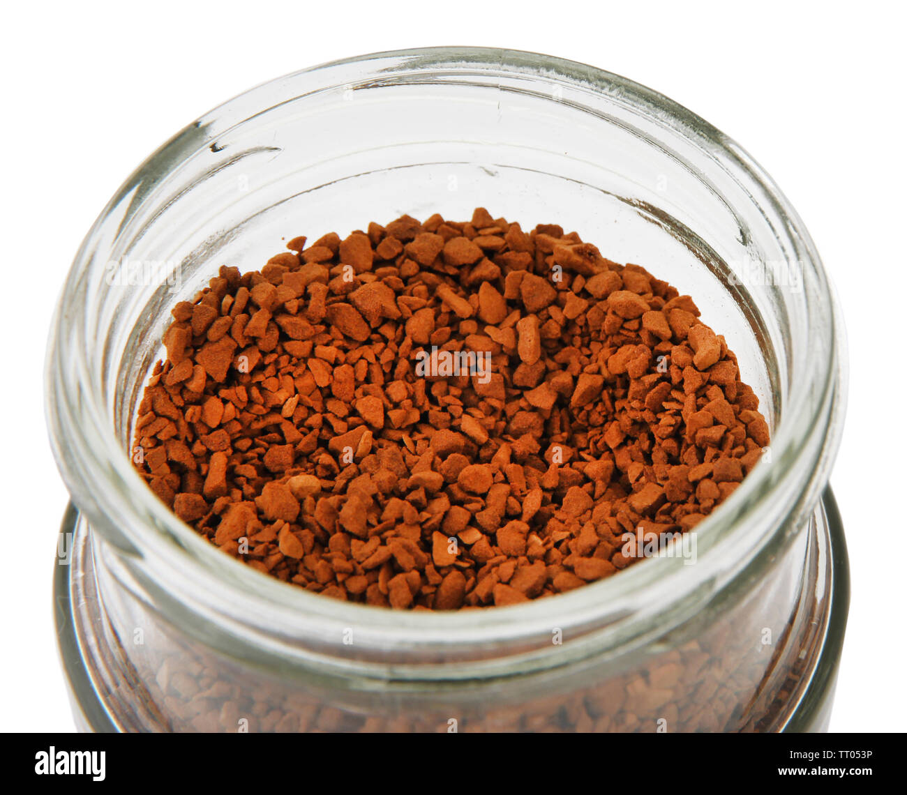 Jar of instant coffee isolated on white Stock Photo - Alamy
