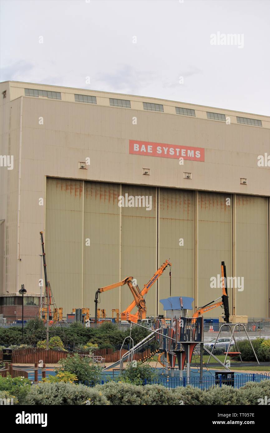 Barrow In Furness, Cumbria, UK. BAE Systems, Submarine Builders. The