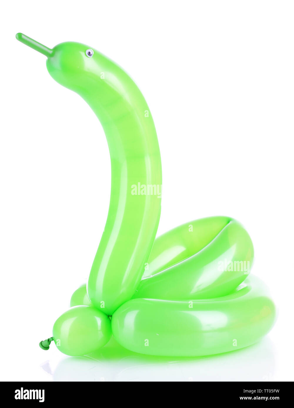 Simple balloon animal swan, isolated on white Stock Photo Alamy
