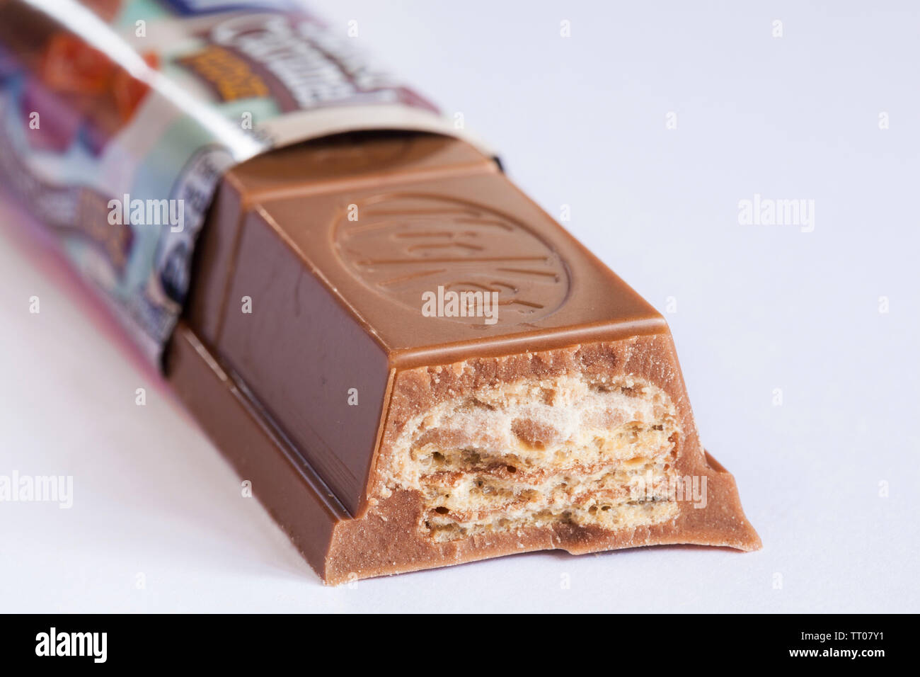 Kitkat chunky salted caramel fudge hires stock photography and images