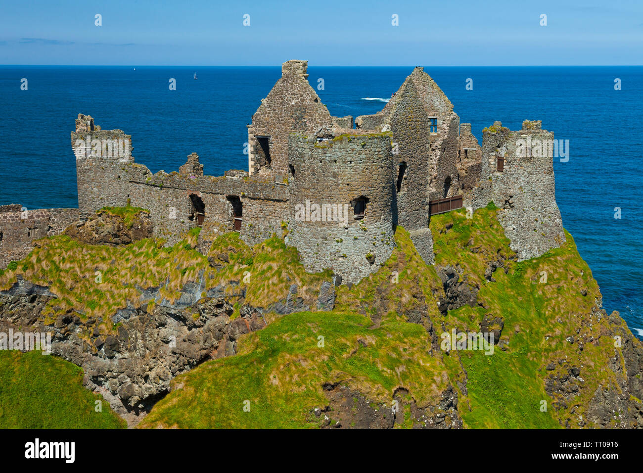 Dunluce Castle. Bushmills. Causeway Coastal Route. Antrim County ...