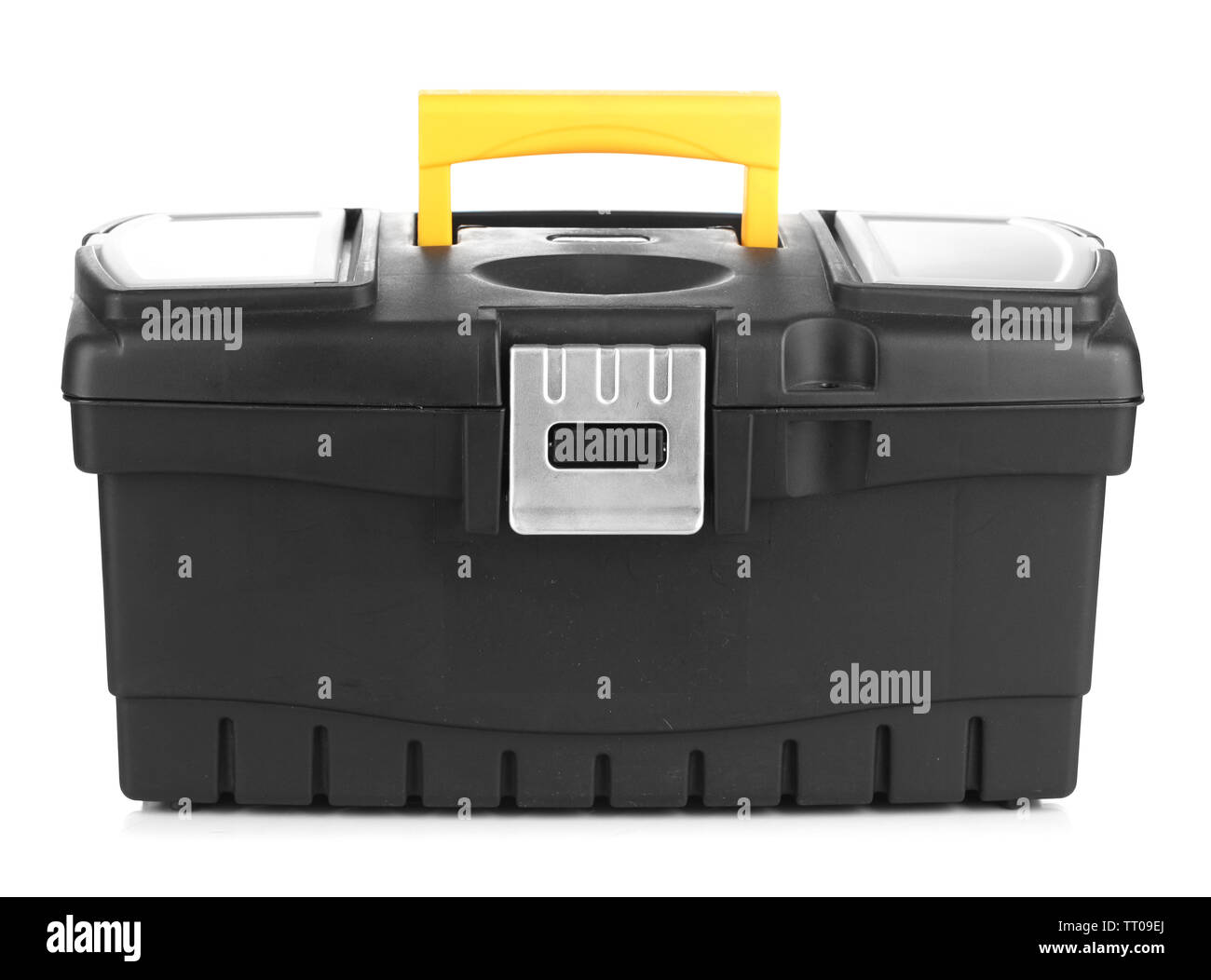 Black toolbox isolated on white Stock Photo - Alamy