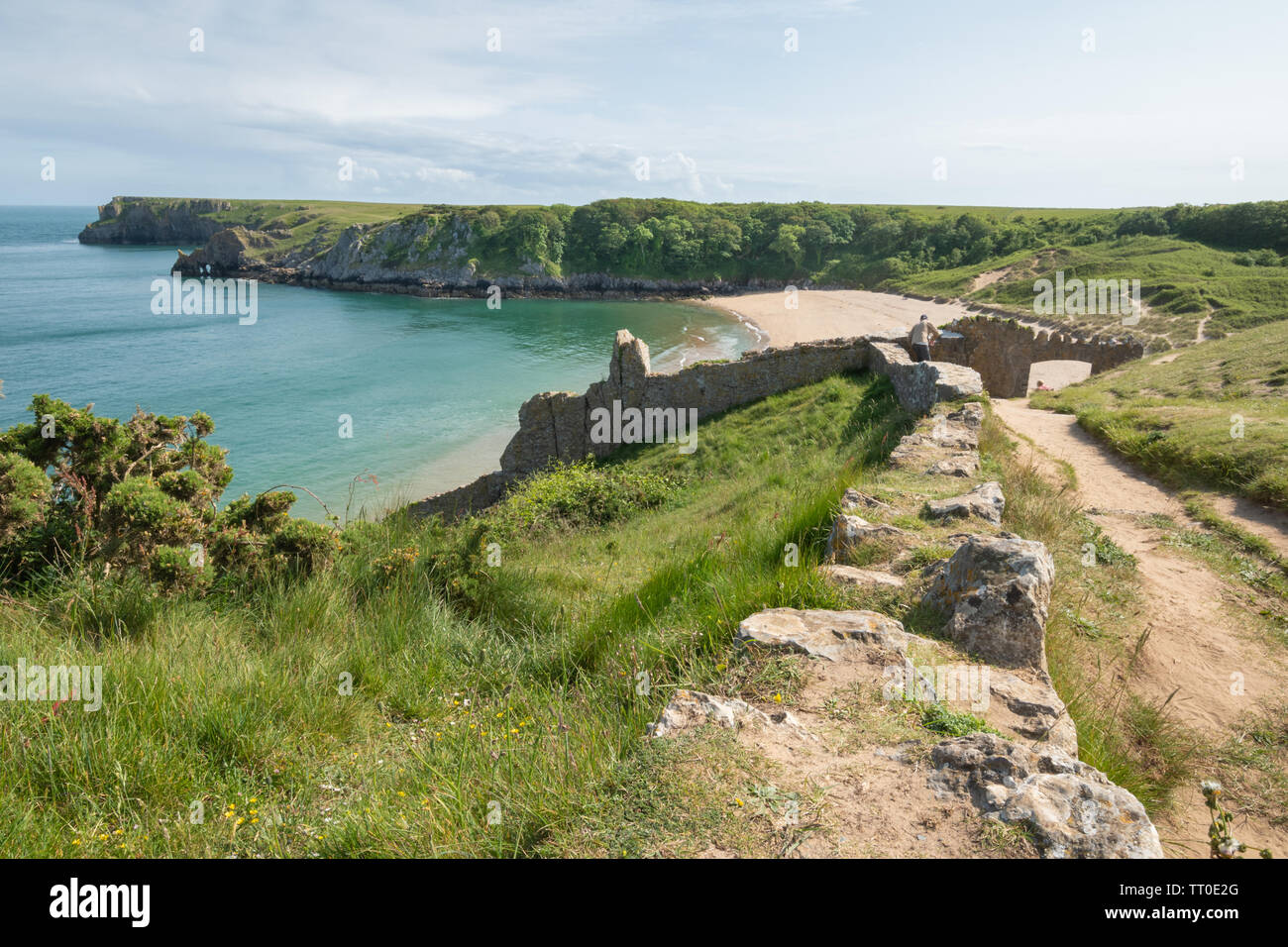 Barafundle Bay, a remote Welsh visitor attraction with a sandy beach ...