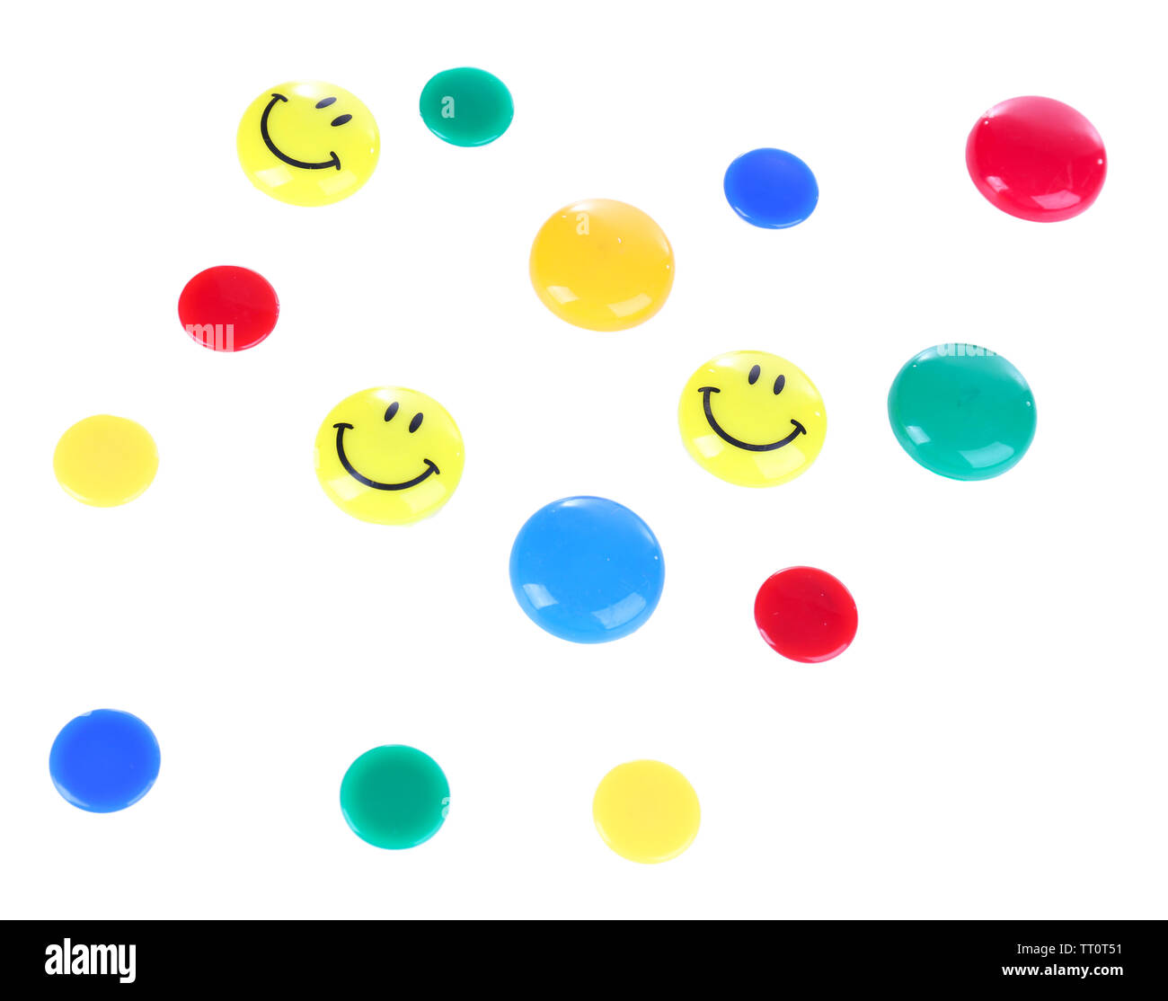 Colorful magnetic letters isolated on white Stock Photo - Alamy