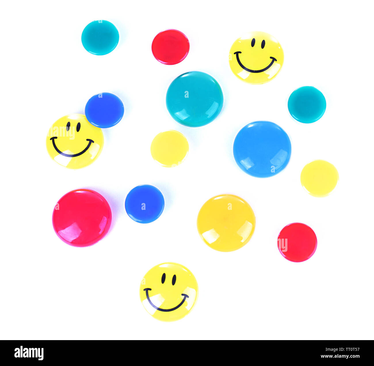 Colorful magnetic letters isolated on white Stock Photo - Alamy