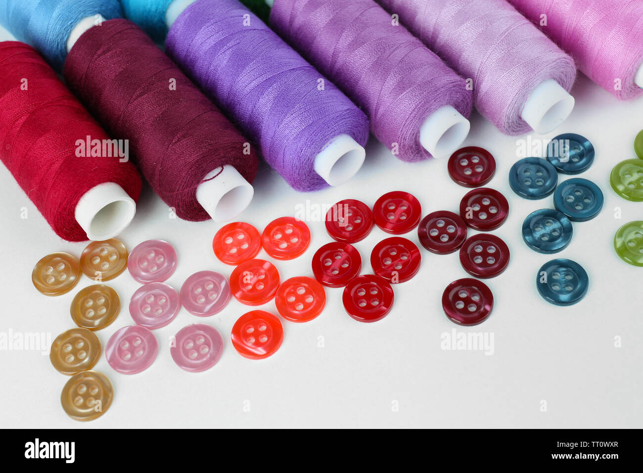 Sewing button rainbow hi-res stock photography and images - Alamy