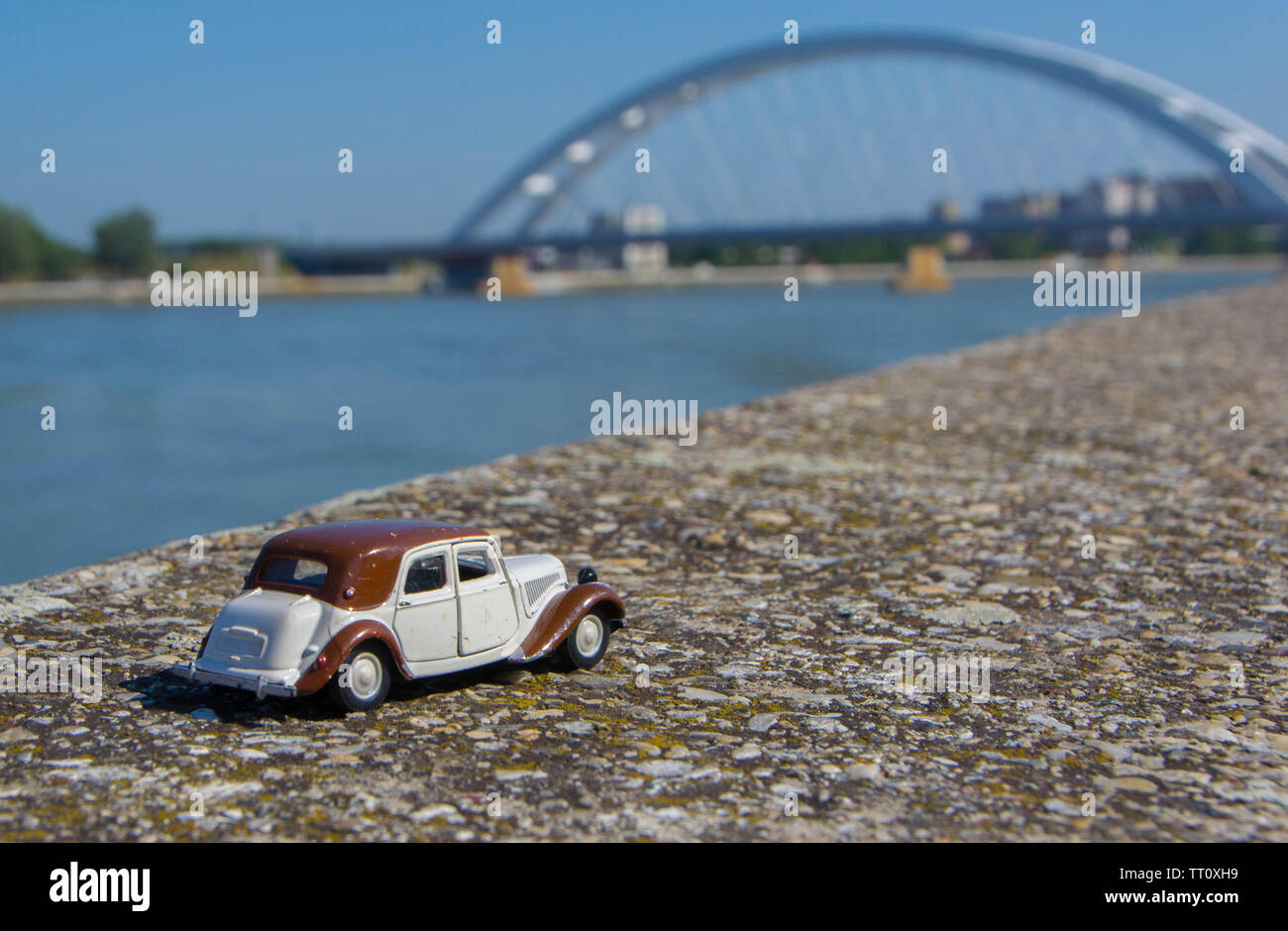 Toy Car A Beautiful Car Toy With Nature In Background Close Up