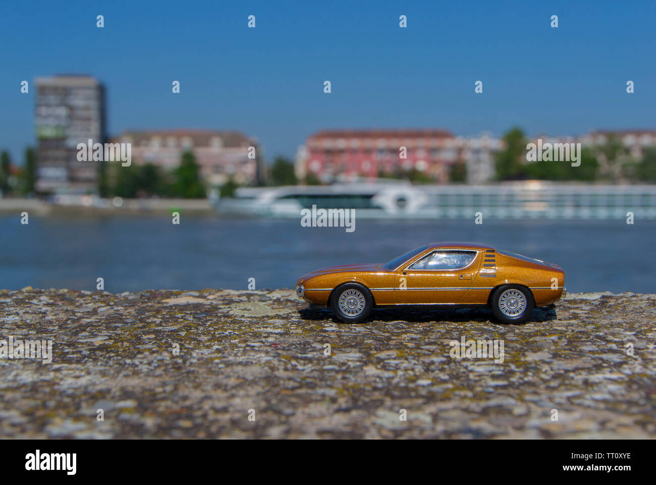 Toy Car A Beautiful Car Toy With Nature In Background Close Up