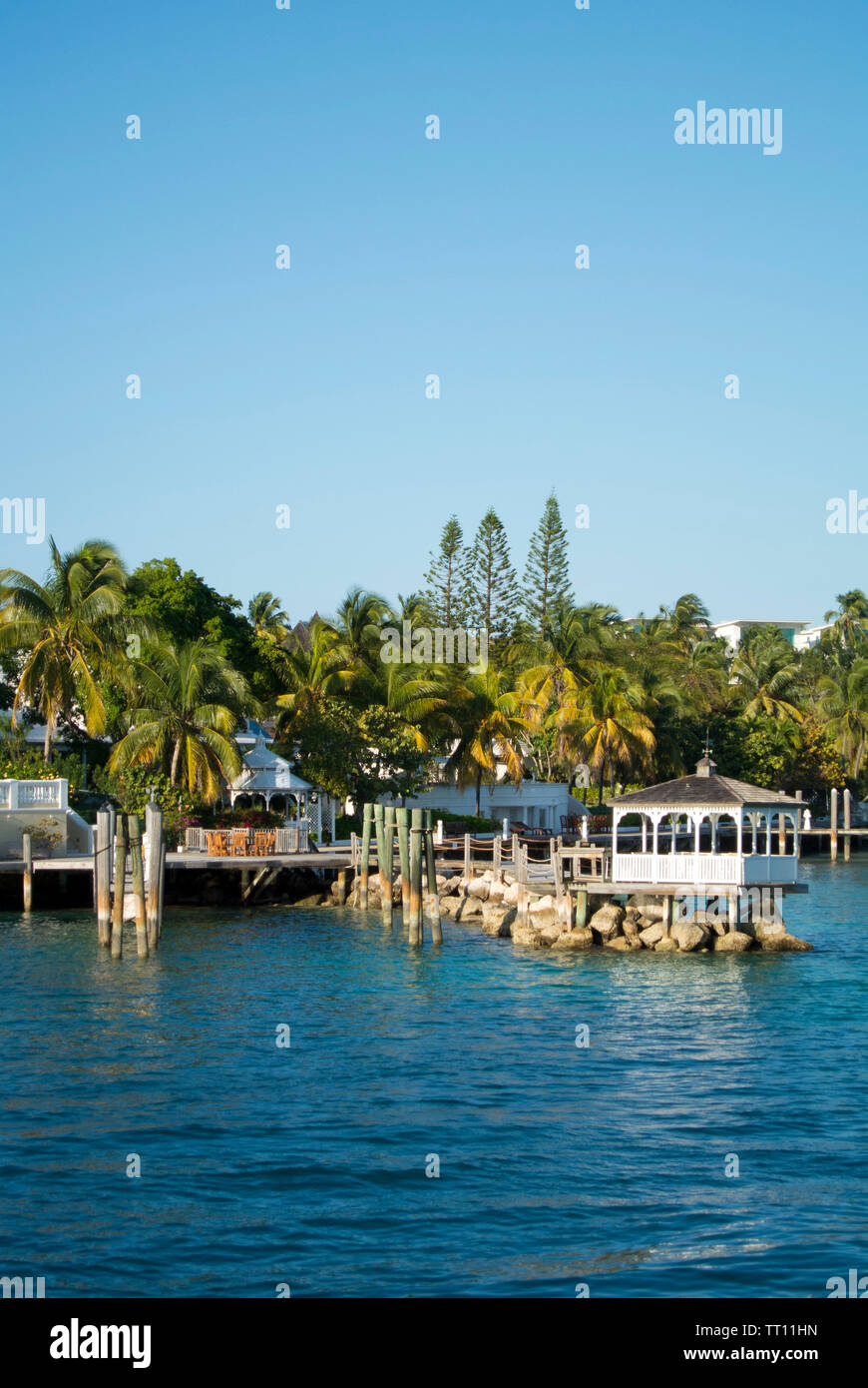 Picture of Beach house in Paradise Island Stock Photo - Alamy