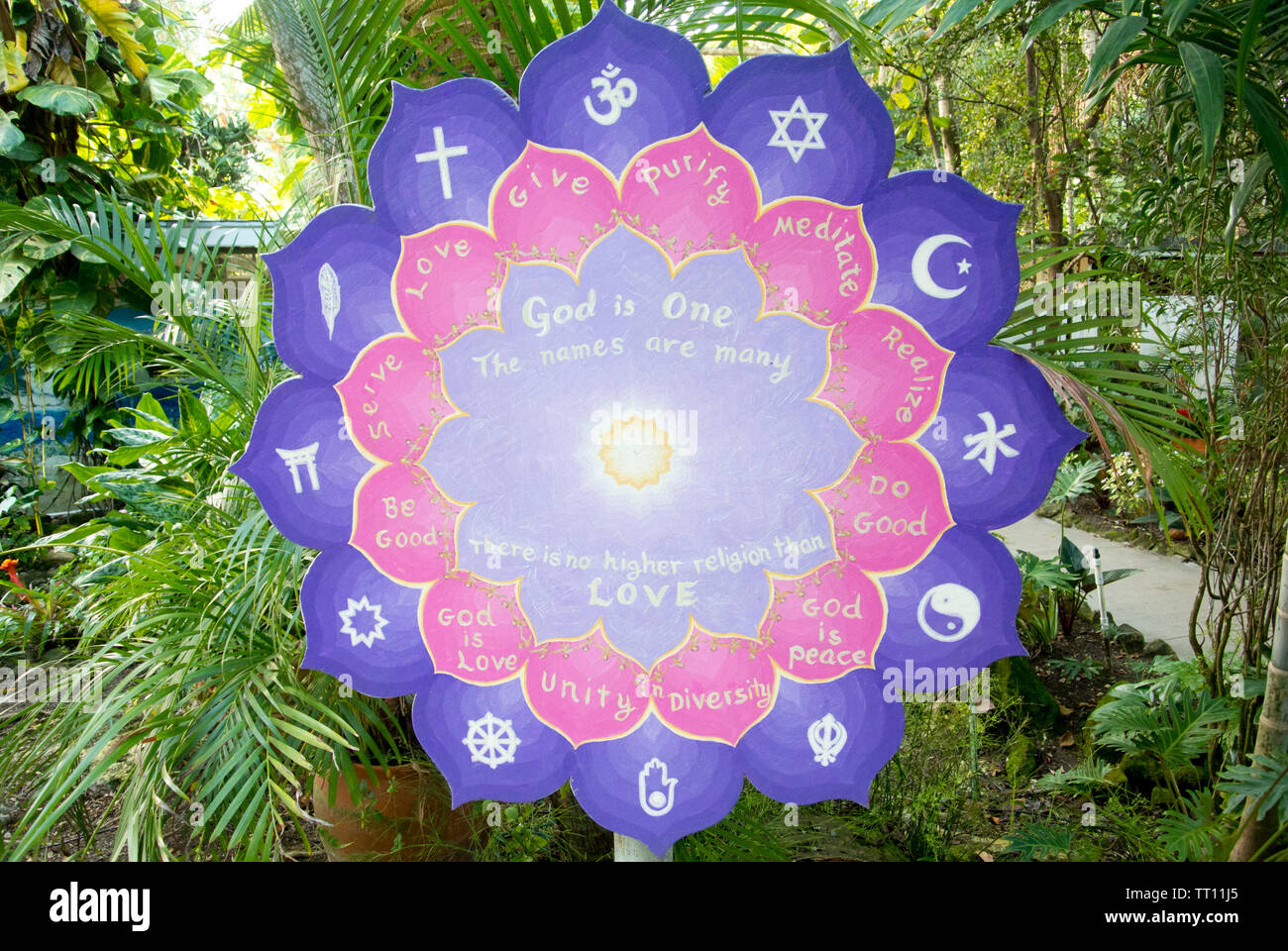 Yoga Mandala sign Stock Photo - Alamy