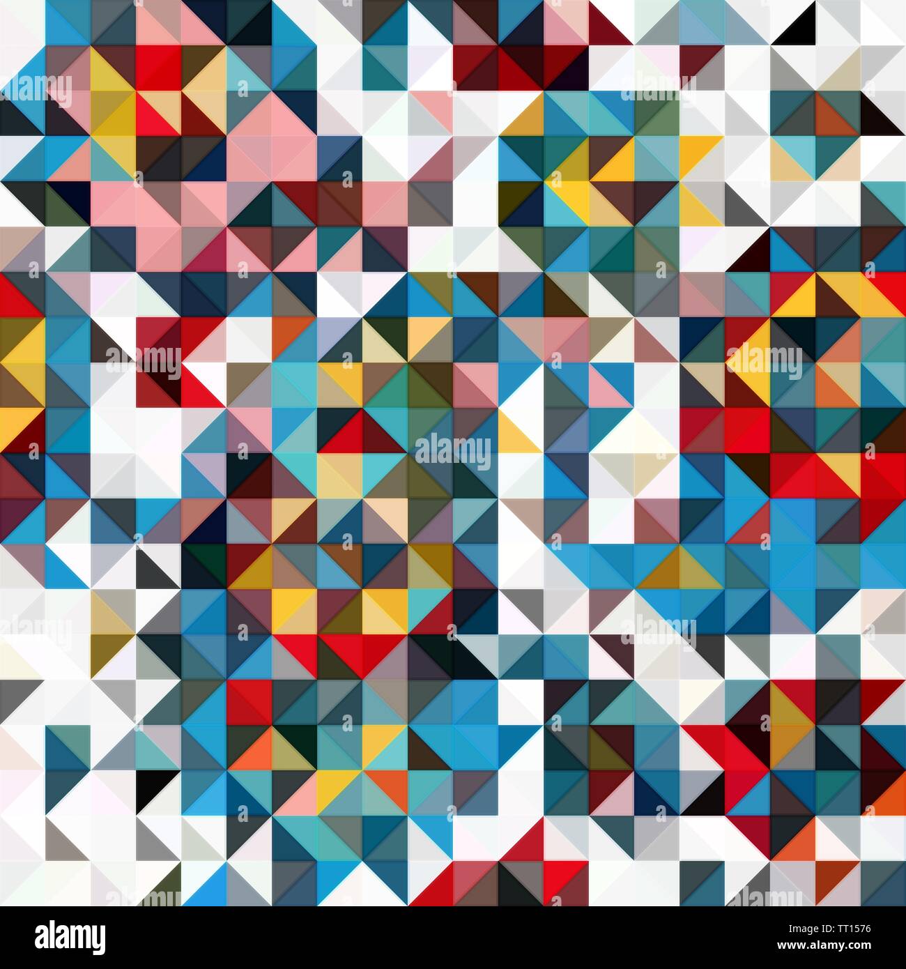 squares and triangles isometric abstract conceptual colorful background ...