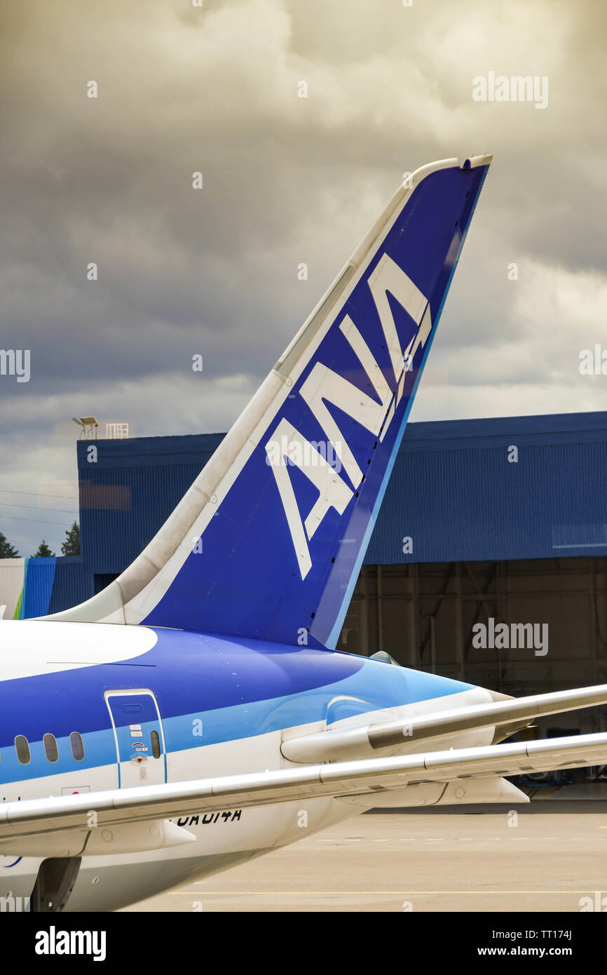 View tail fin aircraft logo hi-res stock photography and images - Alamy