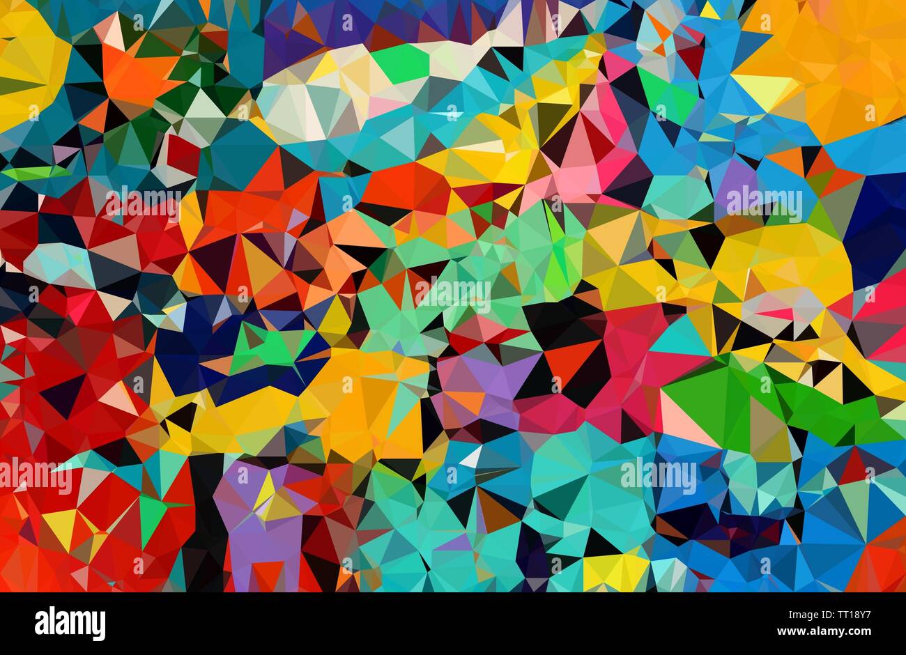 colorful poly morph triangles abstract colorful shapes background ...