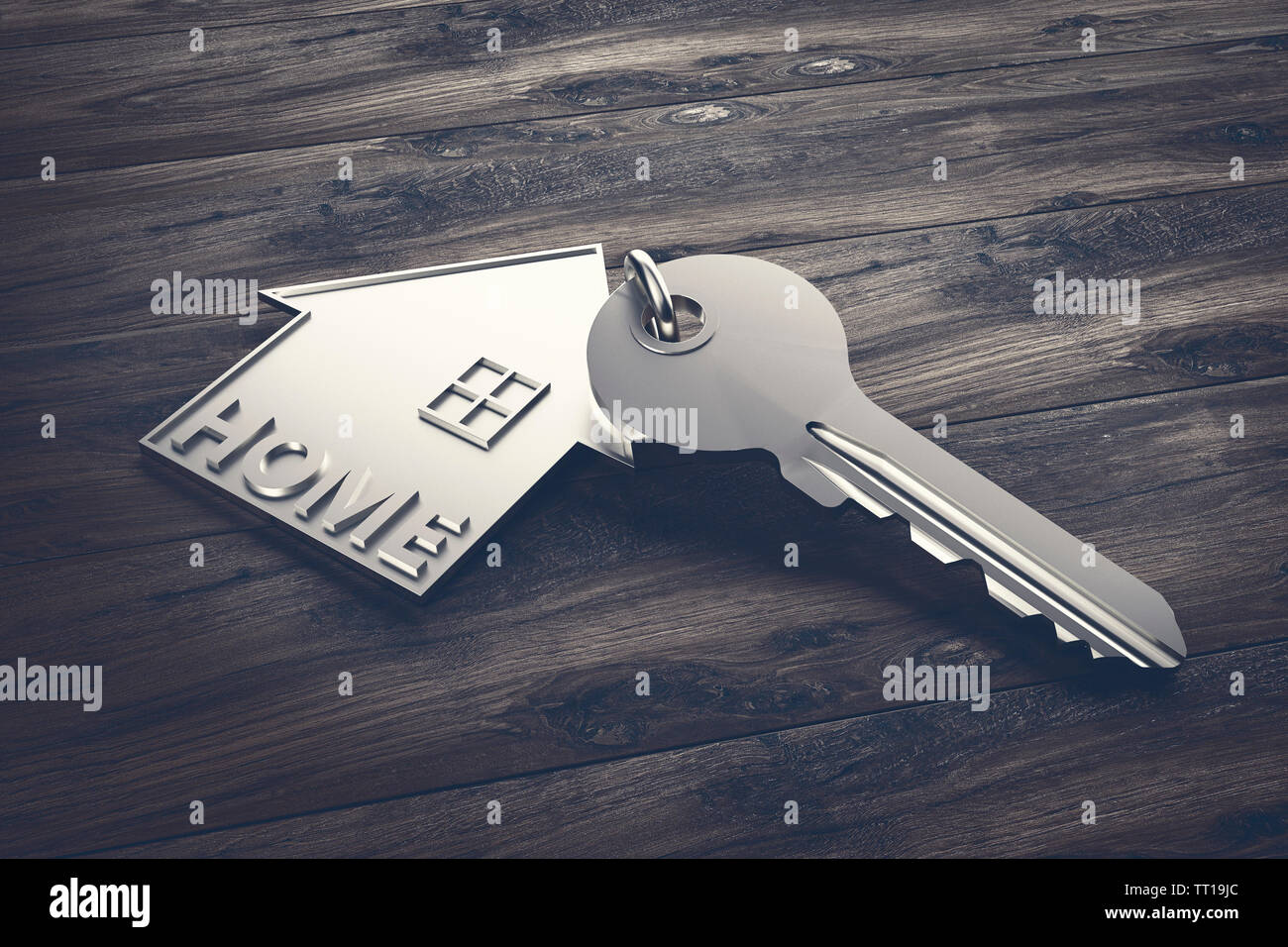 House Key - Illustration Stock Photo - Alamy