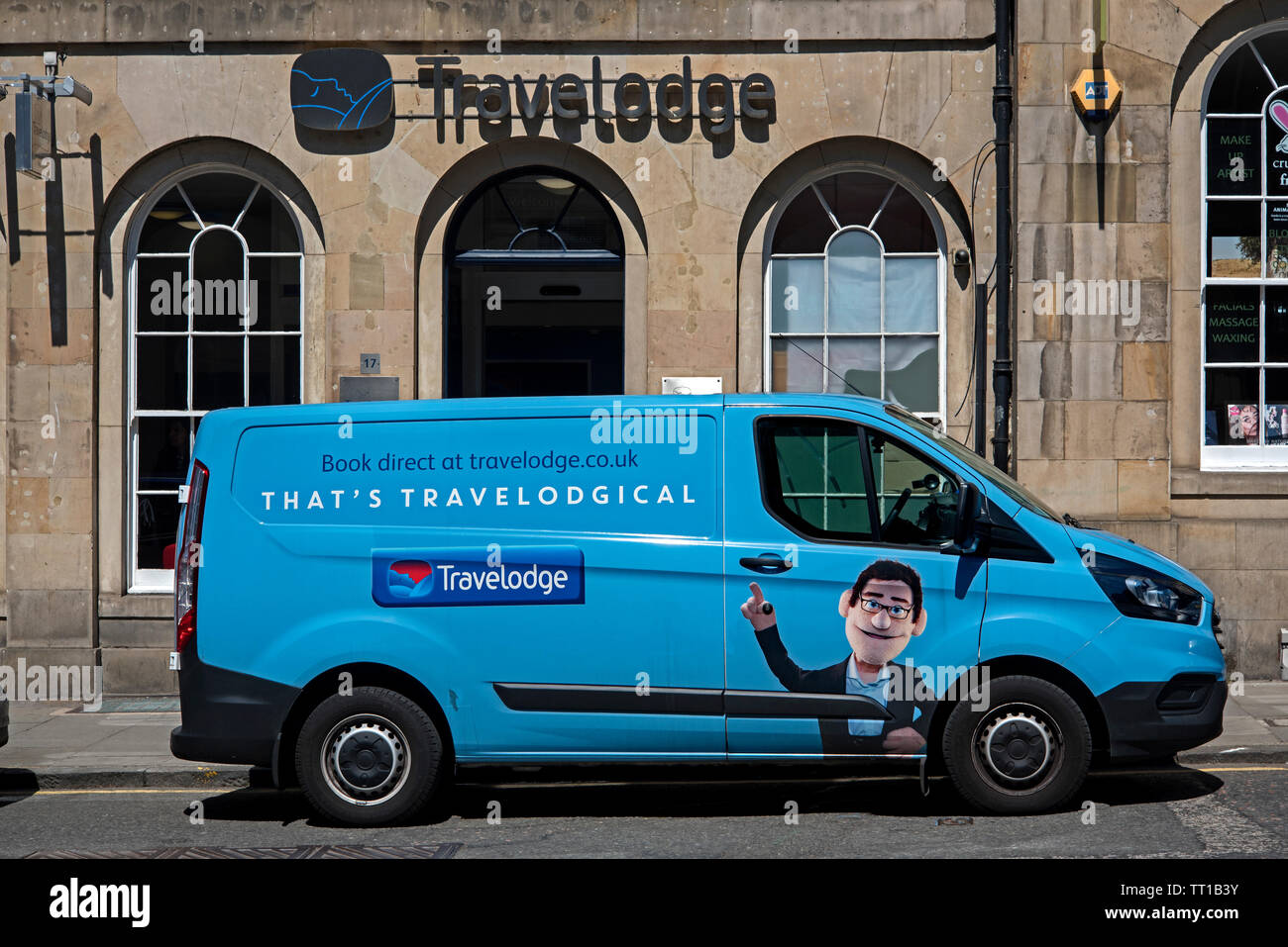 Travelodge van parked outside a Travelodge in Edinburgh, Scotland, UK Stock  Photo - Alamy