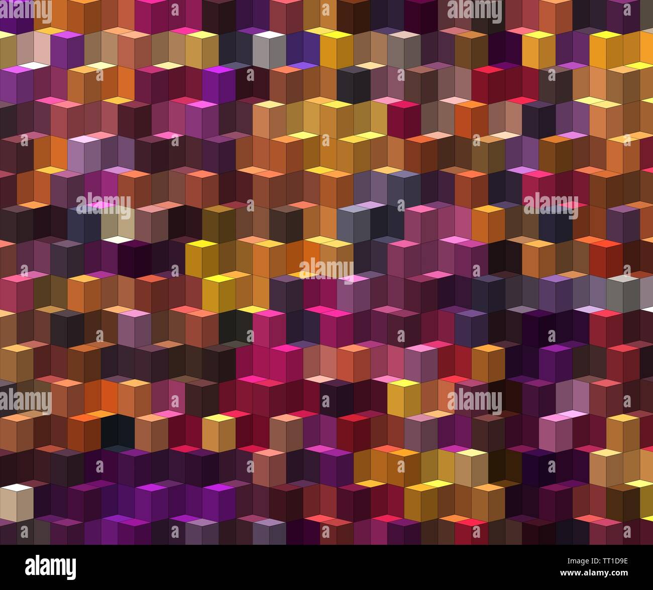 isometric minimal abstract cubes and squares colorful backgrounds ...