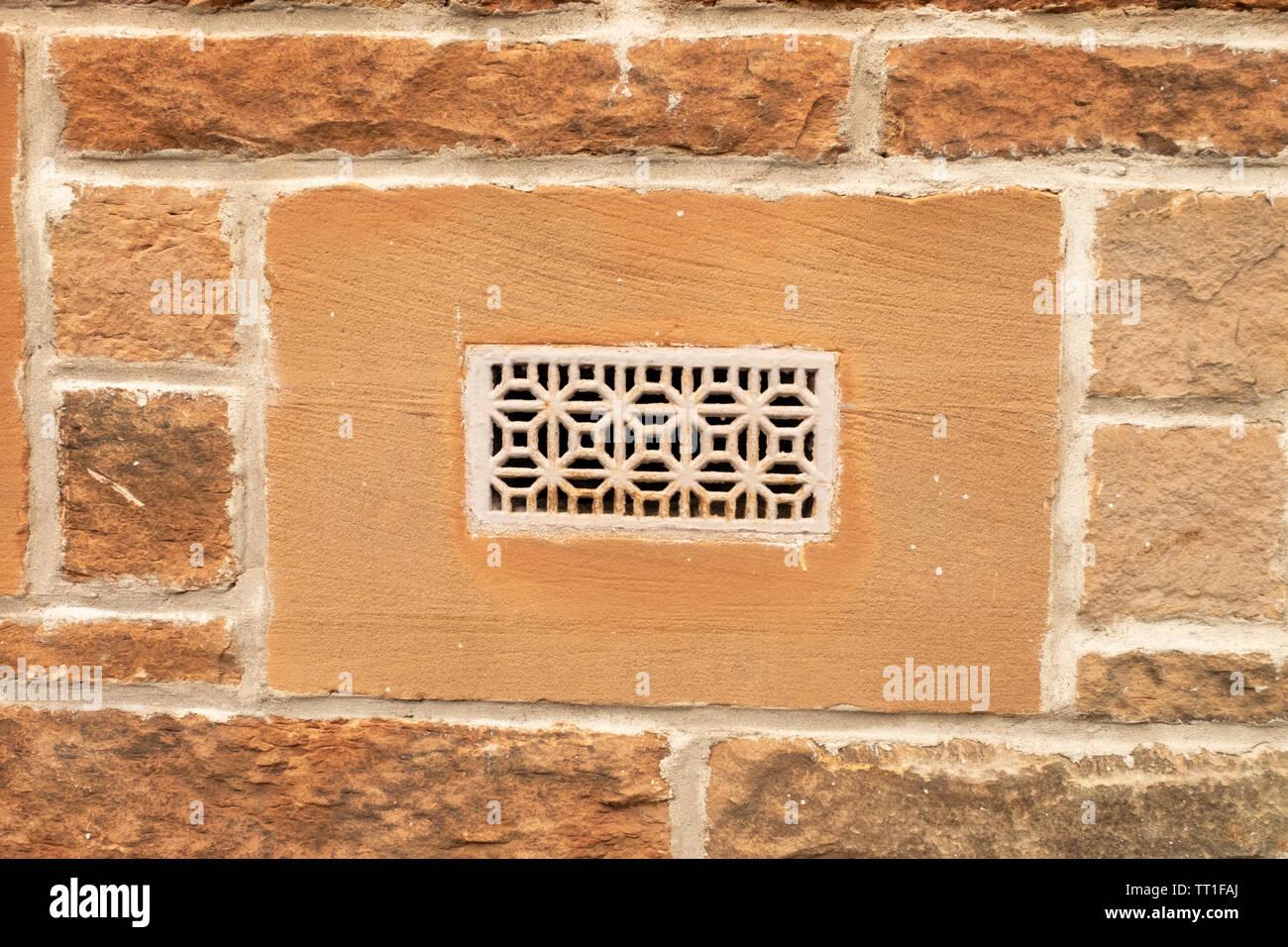 Ornate ventilation grill in house in in the Victorian suburb of  Morningside, Edinburgh, Scotland, UK Stock Photo - Alamy