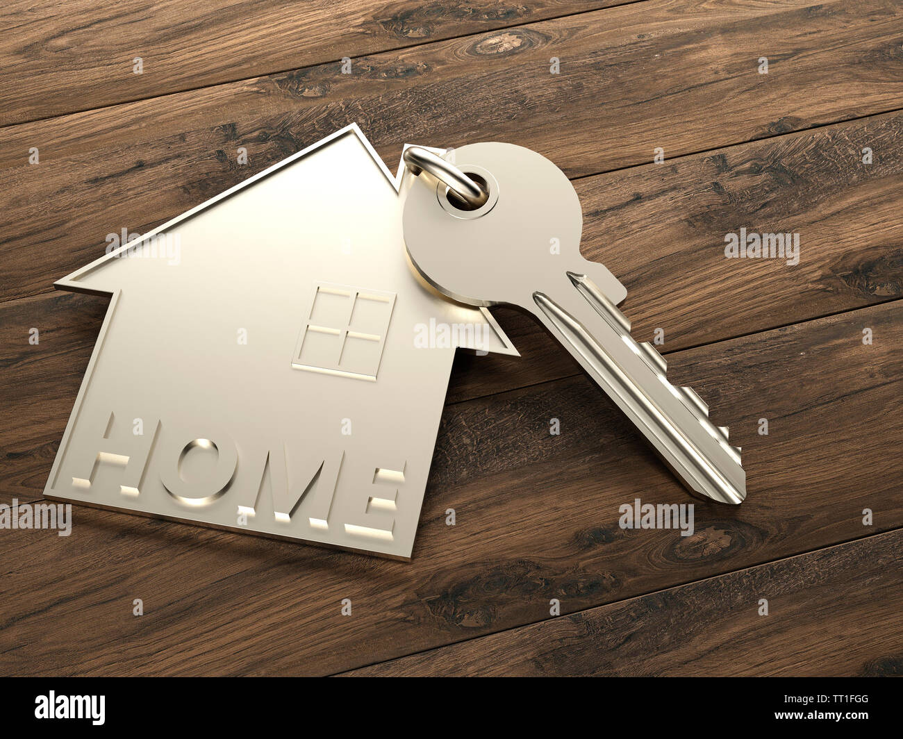 House Key - Illustration Stock Photo - Alamy