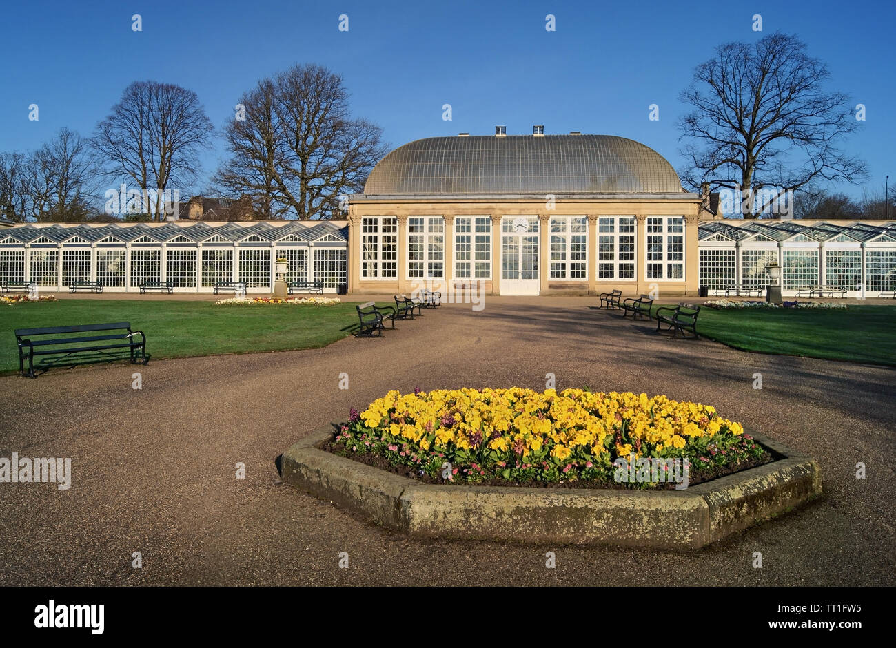 UK,South Yorkshire,Sheffield,Botanical Gardens,Broadwalk & The Glass