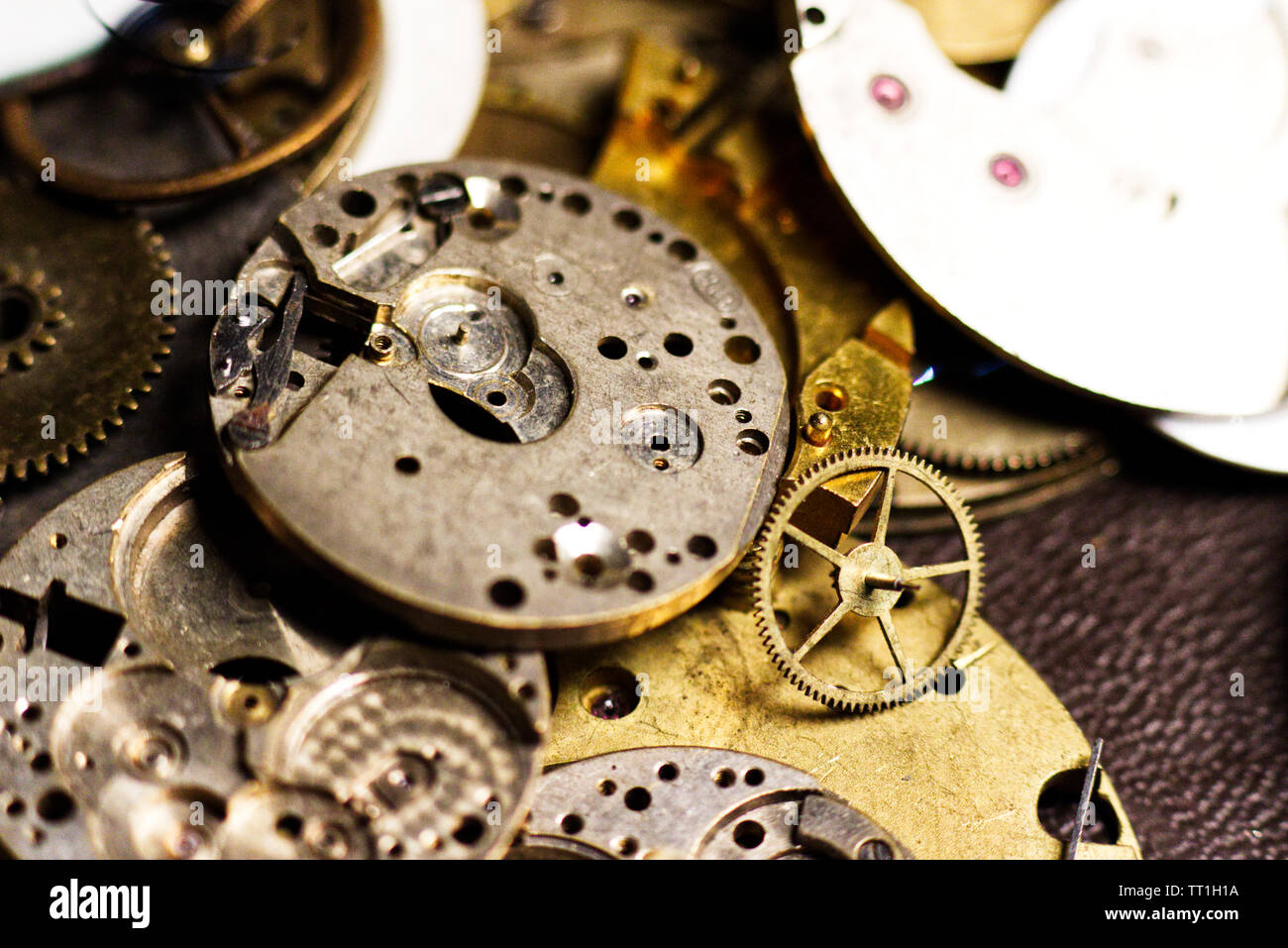 Cogs brass isolated cogwheel hi-res stock photography and images - Alamy